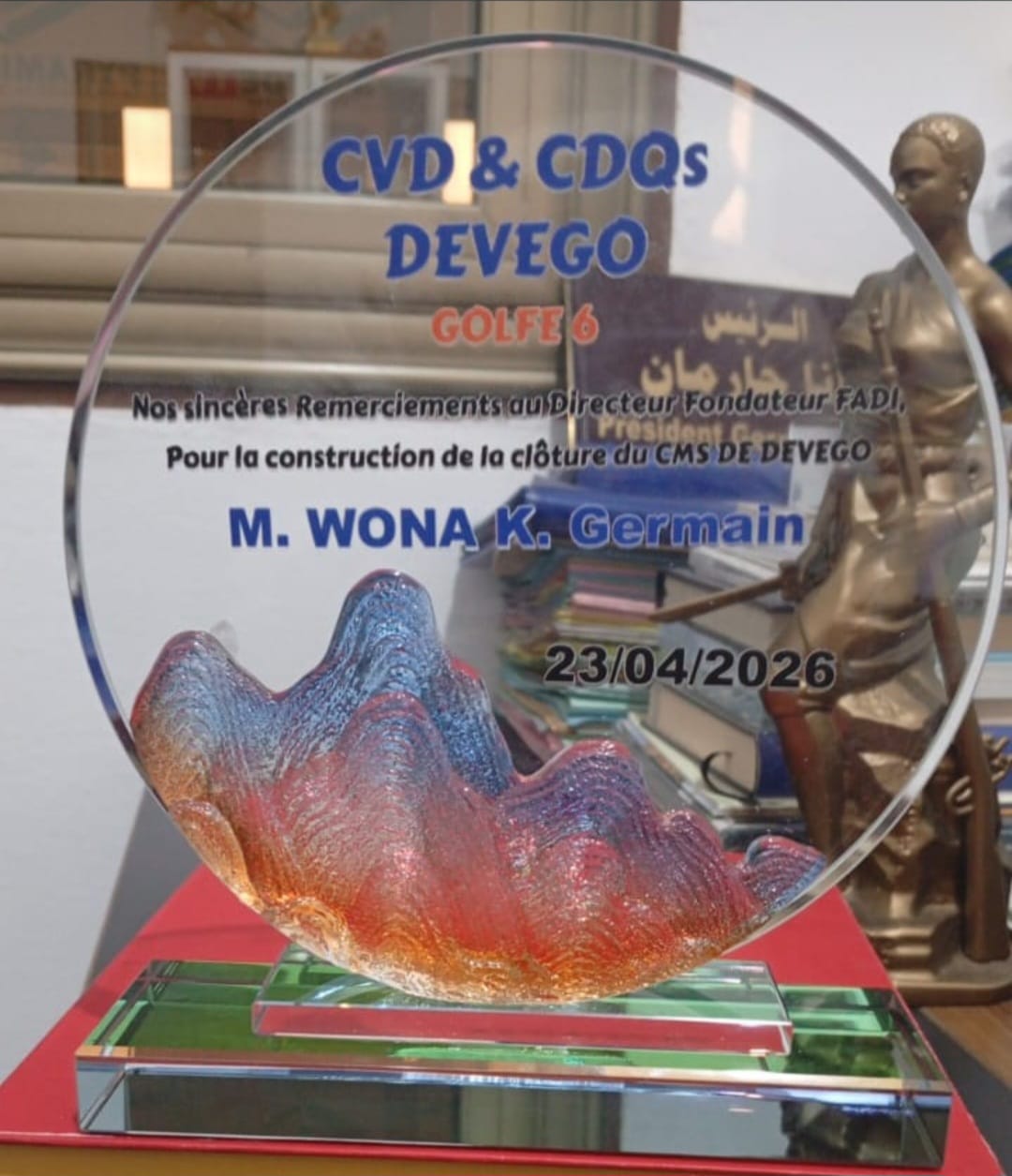 Dévégo (Golfe 6) : Gros plan sur le cadeau offert à de l’Honorable Germain Wona et sa fondation par les CDV & CDQs